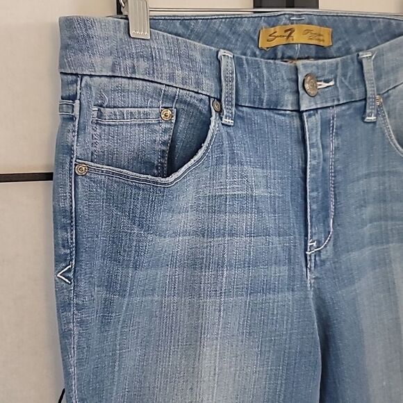 Seven7 Rhinestone Flare Jeans  - Picture 4 of 16